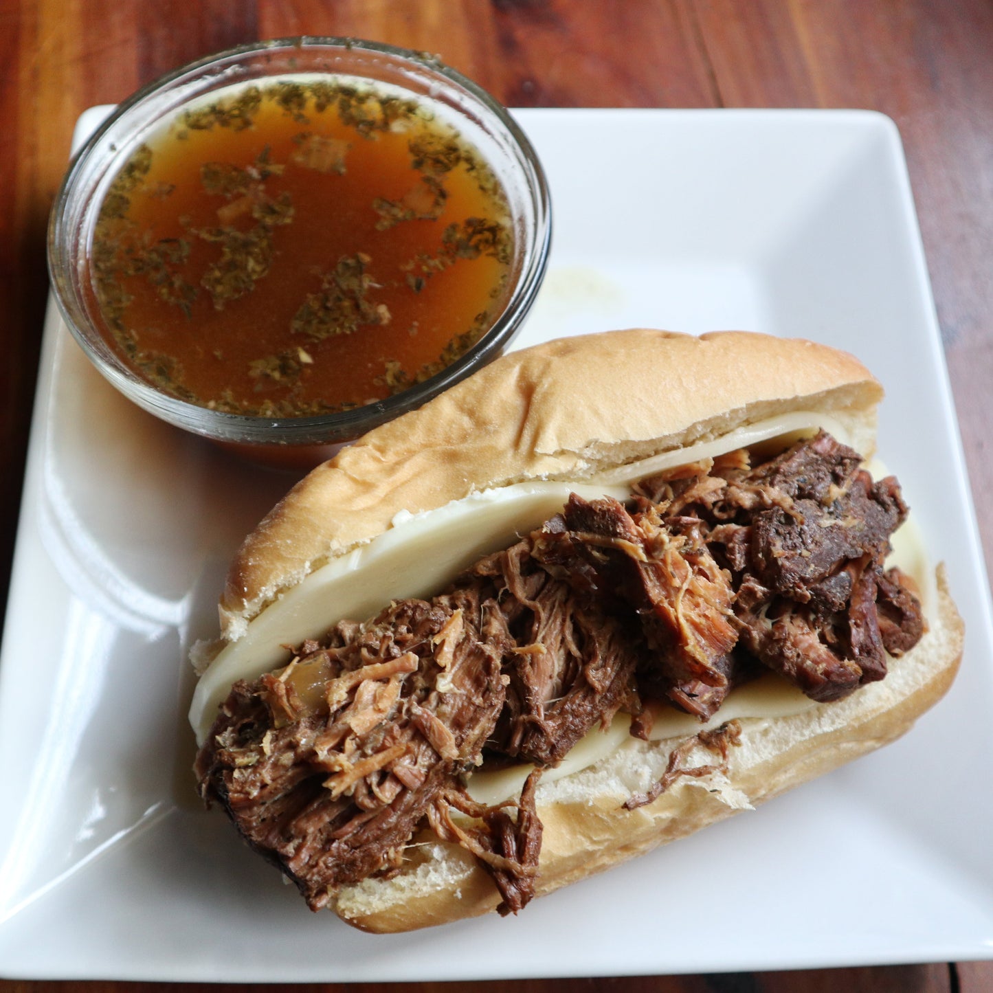 French Dip Sandwich with au jus