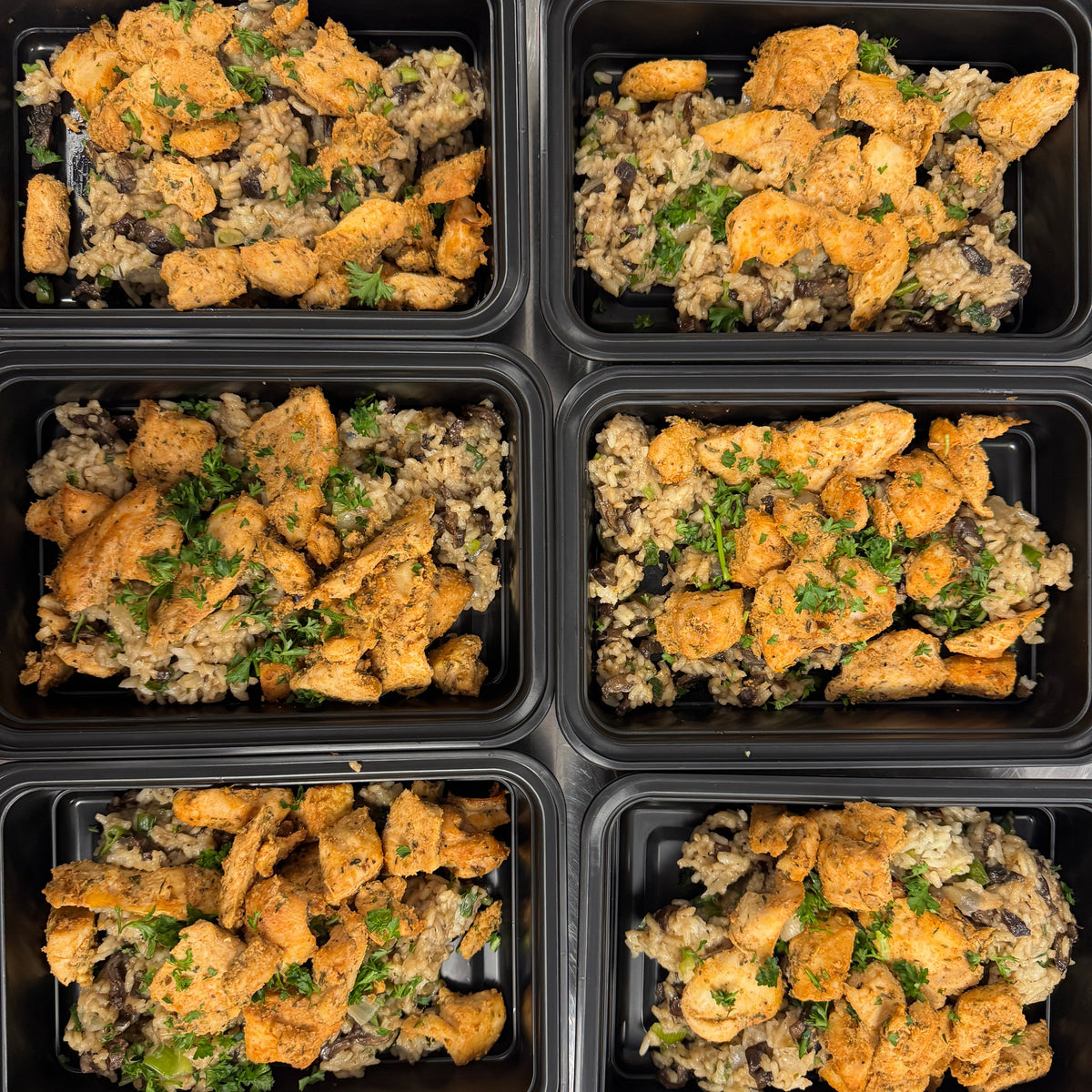 Oven Baked Chicken with Rice and Mushrooms
