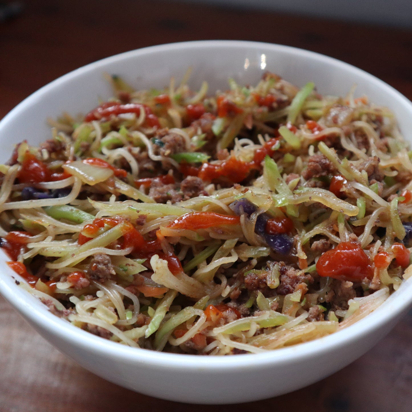 Korean Beef with Rice Noodles
