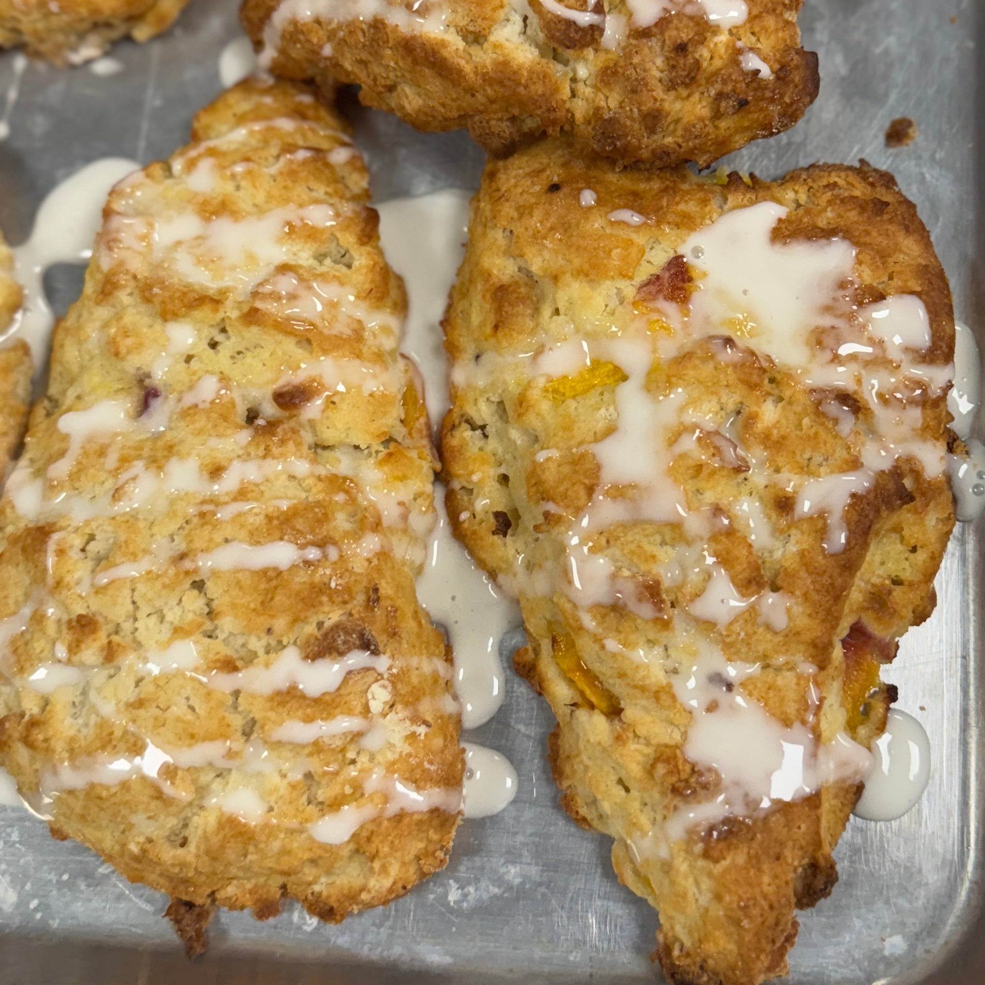 Peaches n cream scones