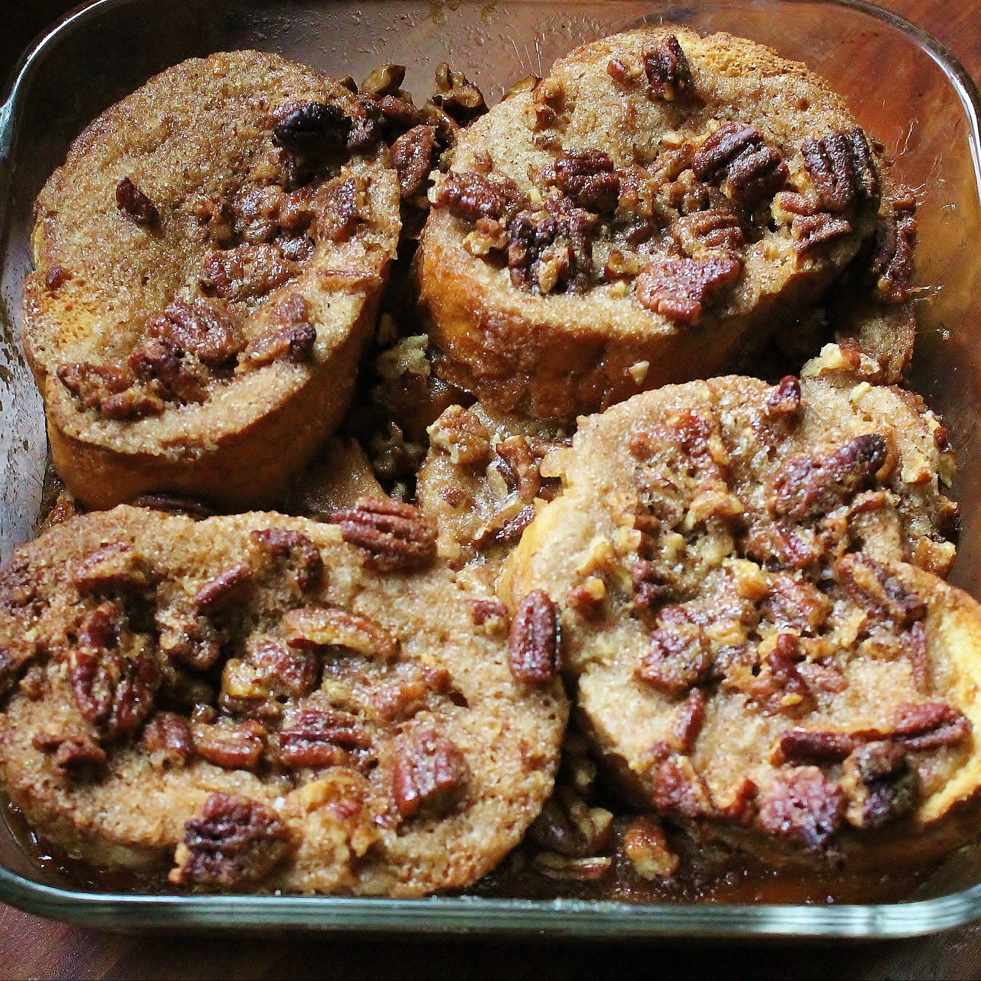 Baked French Toast with Praline Topping