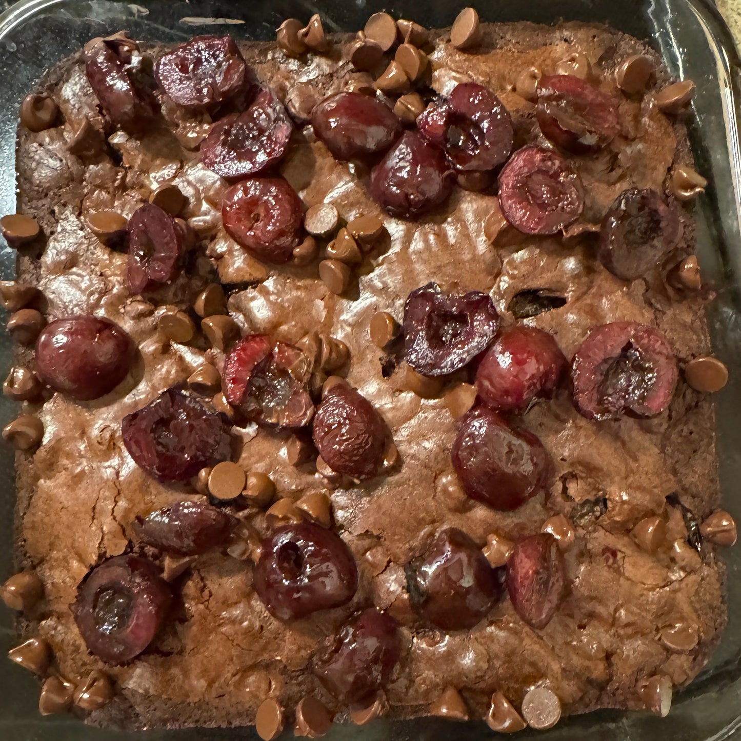Roasted Cherry Brownies