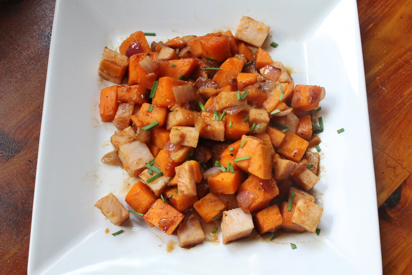 Sweet Potato and Turkey Hash